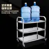 Carrito de Comedor de Acero Inoxidable Carrito Pequeño de Tres Niveles Engrosado Carrito de Recolección de Comida Carrito de Recolección de Platos Carrito de Entrega de Comidas para Restaurantes Carrito de Servicio de Comida Comercial de Tres Niveles