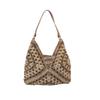 Bolso Tejido Hueco Estilo Perezoso para Mujer, Versátil, para Ir al Trabajo, de Gran Capacidad, Verano, Tejido de Paja, Estilo Vacacional Costero, Bolso de Playa