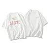 Camisetas Americanas de Manga Curta para Casais, Camisetas com Estampa de Letras, Soltas, Estilo Preguiçoso, Tops Decote Redondo que Emagrecem para Mulheres Modernas