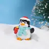 Nuevos Adornos de Muñecos de Resina Serie Navideña Pingüino Oso de Nieve Paisaje en Miniatura Accesorios de Paisaje Nieve Decoraciones