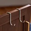 Gancho Doble en Forma de S de Acero Inoxidable, Colgador para Puerta sin Taladro para Ropa, Gancho S Multifuncional para Puertas de Gabinetes de Cocina y Baño