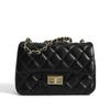 CDIWRI & KARI2024 Bolso Nuevo de Cadena Pequeño Estilo Chanel con Diamantes Bolso Cuadrado Pequeño de Piel Suave Bolso Cruzado de Moda Versátil