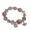 Pulsera de Zorro Espiritual de Cuatro Polos Diseño Estilo Chino Venta al por Mayor Muy Vendida Estilo Antiguo Derivado de Tu Shan Pulsera de Puestos de Mercado Nocturno con Cuentas