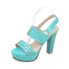 Dropshipping transfronterizo 2026 nuevas sandalias de verano de moda con tacón alto y diseño hueco para mujer