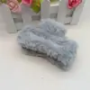 Presilha de Pelúcia Quadrada Média 9cm Garra Temperamento Cabeça Traseira Presilha Tubarão Outono e Inverno Adereços de Cabeça de Alta Qualidade Vendedores Presentes