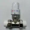 Válvula Enxiang Venta al por mayor Válvula Termostática Recta Automática Control Termostato Radiador Válvula de Control Latón Niquelado Ajuste