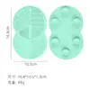 Esponja de Silicone Popular Dupla Face com Ventosa para Limpeza, Esponja Limpadora de Pincéis de Maquiagem, Ferramenta de Beleza