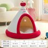 Casa para Perros para Todas las Estaciones, Tienda de Mascotas Cerrada para Gatos y Perros Pequeños, Casa para Gatos Villa de Invierno, Nido para Mascotas