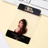 Tarjeta de Foto Transparente de PVC Personalizada Película de Alta Definición Marcapáginas Celebridad Conmemorativa Película de Apoyo Tarjeta Transparente de PVC