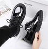 Zapatos de cuero Daifa para hombre, otoño nuevo, estilo retro británico brillante de herramientas de moda versátil formal para novio, zapatos de boda