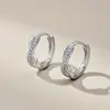 Pendientes de Plata de Ley S925 para Mujer, Símbolo de Infinito Cruz de Mobius, Diseño de Nicho, Pendientes de Moda y de Alta Gama