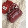 Bolso de Mano Retro Texturizado al por Mayor Bolso de Mujer 2023 Nueva Moda Bolso Bowling Simple Combinable Bandolera Pequeño Bolso Cuadrado
