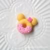 Paleta Donut Pegamento de Crema Funda para Teléfono Celular Joyería de Resina Hecha a Mano DIY Accesorios Pasador Accesorios para el Cabello Material para Tocados