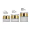Frasco Dosador de Creme de Vidro Simples Personalizado Portátil Espessado Cosmético Creme para Olhos Transparente Creme Facial Frasco de Vidro para Creme