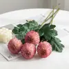 Bolas de Crisantemo Artificiales, Crisantemos de Septiembre, Flores de Ping Pong Artificiales, Decoración para el Hogar y Bodas, Arreglos Florales, Flores Artificiales Decorativas