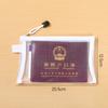Bolsa para documentos, Bolsa para tarjetas de almacenamiento familiar, Cartera A4 con cremallera y malla transparente, Organizador individual para maternidad, Bolsa de viaje