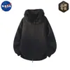 Suéter de Punto con Capucha y Cuello de Piel Desmontable, Cardigan Elegante de la Marca Nasa para Otoño e Invierno, Chaqueta Casual Holgada para Hombres y Mujeres