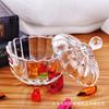 Pote de vidro estilo europeu para doces pote de abóbora caixa de armazenamento para lanches e frutas secas pote de armazenamento para joias porta-chá pote para grãos de café