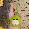 Crayón de durián luminoso lindo de dibujos animados creativo pequeño nuevo llavero colgante pequeño regalo coche mochila muñeca al por mayor