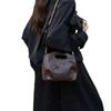2025 Novo Nicho Couro Macio Retrô Bolsa Feminina Bolsa de Mão Casual da Moda Ombro Único Transversal Pequena Bolsa Quadrada Bolsa Feminina