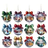 Juego de Decoraciones Navideñas Acrílicas Estilo Bohemio para Decoración de Ventanas del Hogar - Perfecto para Fiestas y Regalos
