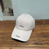 Boné de Baseball Bordado com Letras Estilo Coreano para Primavera e Verão, Circunferência da Cabeça Grande, Versátil, Simples, Emagrecimento do Rosto, Proteção Solar, Boné de Bico de Pato Tendência