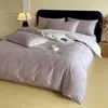 Conjunto de cama de luxo leve de alta qualidade, 60 fios, 100% algodão, jacquard em relevo, conjunto de quatro peças, conjunto de cama de três peças 4