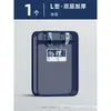 Bolsa para materias de doble capa, carpeta de archivos, bolsa de mano transparente en forma de L, diseñada para estudiantes de secundaria y preparatoria, con gran capacidad y cierre de cremallera