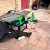 Plaina Elétrica Multifuncional para Marcenaria para Furação de Espigas, Juntas de Encaixe, Corte, Plaina de Mesa Doméstica, Plaina de Superfície, Plaina de Pressão, Máquina Tudo-em-Um de Marcenaria de Mesa