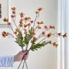 Flor artificial de flor de ciruelo pequeña realista de alta gama flor de simulación adorno de arreglo floral sala de estar mesa de comedor decoración de flor de ciruelo transmisión en vivo dropshipping