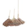 Escoba de Madera Hecha a Mano Tradicional con Tallos de Sorgo para Uso Doméstico, Escoba para Patio Exterior con Tallos de Sorgo