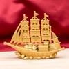 Vela Vela Ssangyong Dragão Barco Ornamentos Areia Ouro Artesanato Ornamentos Vela Sala de estar de alta qualidade Ornamentos para casa