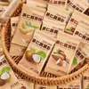 [82 Paquetes] Crujiente de Nueces Anacardo Almendra Crujiente Aroma a Coco Galletas de Coco Pastel de Queso