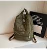 Bolso de algodón popular de otoño transfronterizo, nuevo, moderno, sencillo, informal, de gran capacidad, mochila ligera y combinable.