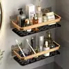 Prateleira de Armazenamento de Parede para Banheiro, Instalação sem Furos, Adequada para Vaso Sanitário, Chuveiro, Lavabo e Prateleiras de Banheiro