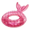 Nuevo Producto de Verano Anillo Inflable para Natación Infantil a Cuadros Transparente con Lentejuelas, Flotador Inflable de PVC Engrosado para las Axilas, para Edades de 6 Años en Adelante