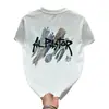 Camiseta de Manga Corta de Marca Nueva de Moda para Hombre, Camiseta Informal de Cuello Redondo con Estampado de Moda, Holgada de Media Manga, Versátil