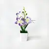 Flores Artificiales de Mini Perfume Simuladas de Lirio para Decoración del Hogar, Adornos de Escritorio y Accesorios de Fotografía