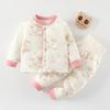 Traje de chaqueta acolchada de algodón para bebé otoño e invierno bebé cálido grueso invierno dividido ropa acolchada ropa acolchada de algodón para hombres, mujeres y niños pantalones de algodón