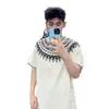 2026 Camisetas de Manga Corta Nuevas de Verano Estilo Retro Americano Cuidadosamente Seleccionadas para Hombres y Mujeres, Estilo Étnico Holgado con Cintas Tejidas, Tops Versátiles para Hombres