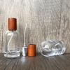 Frasco Redondo Simple B244-50ml Vidrio Transparente Frasco de Perfume Sub-Botella de Cosméticos/Spray a Presión Botella Vacía