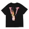 Camiseta de Manga Corta para Hombre 2024 Mismo Estilo que Wang Yibo Oversize Unisex Pareja Colaboración con Amazon Big V Verano