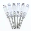 Chave de fenda com cabo transparente chave de fenda de cristal mini chave de fenda ultra-curta pequena chave de fenda cruzada 3mm