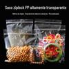 Bolsa de corrente de PP de alta transparência Bolsa com fecho zip de PP Bolsa de armazenamento de joias Bolsa de embalagem para pulseira de jade e joias Bolsa de embalagem para pulseira