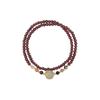 Pulsera de Granate Natural de Doble Capa para Mujer Diseño Nicho Turmalina de Color Jade Hetian Cuentas de Transferencia Regalo de Año Nuevo
