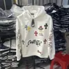 Sudadera Compuesta Holgada Estilo High Street Americano para Hombre Popular Casual con Letras Versátil Nueva Tendencia Chaqueta Estampada Hombre