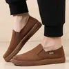 Nuevos Zapatos de Tela Old Beijing de Pana de Ajenjo para Primavera y Otoño Zapatos Casuales para Hombre Zapatos de Trabajo Casuales Negros para Personas de Mediana Edad y Mayores