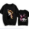 Nova Chegada Camiseta Ripple Desenho Animado Masculina Manga Curta Verão Solta Manga Curta Masculina e Feminina Top