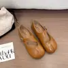Sapatos Femininos de Dedo Dividido Primavera/Verão, Sapatos de Salto Baixo Raso Únicos, Sola Macia, Novo Estilo Casco de Porco, Sapatos Mary Jane 2026