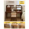 Mesa com Estante Integrada Mesa de Estudo Doméstico para Estudantes Mesa de Escritório Simples Novo Modelo 2026 Mesa de Computador de Parede para Quarto